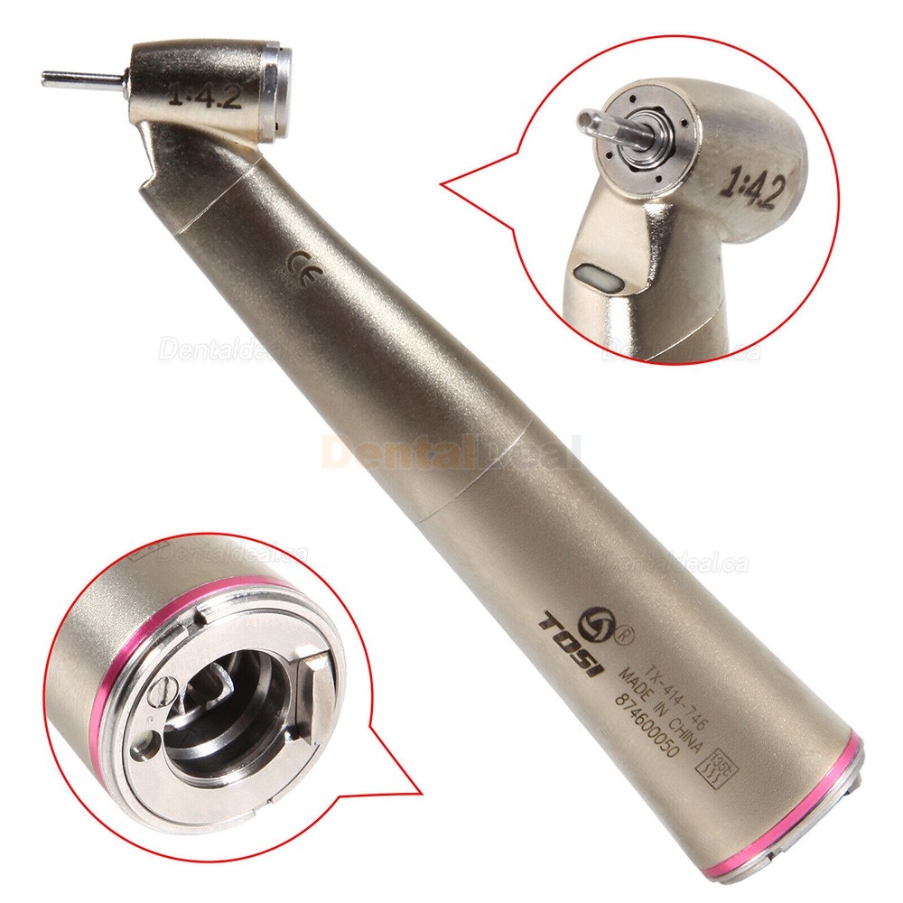 TOSI TX-414-746 Dental 1:4.2 Speed Increasing LED Contra Angle Handpiece